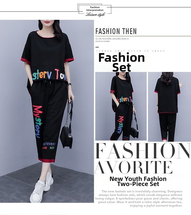 Women's Clothing Summer Two Piece Set Stylish Casual Outfit Perfect For Plus Size Women_ecoleips.com