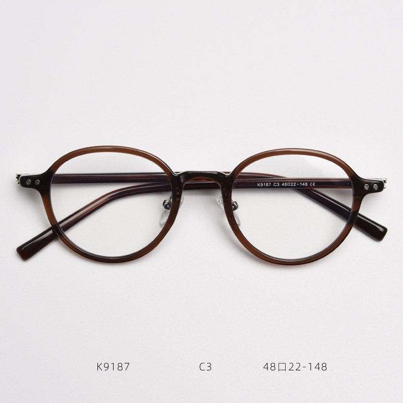 Retro Tr90 Round Prescription Glasses Frame For Men And Women_voghion.com