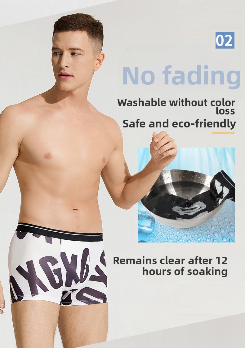 Herren Boxer Briefs Aus Eisseide Atmungsaktive Trunks Bedruckt_voghion.com