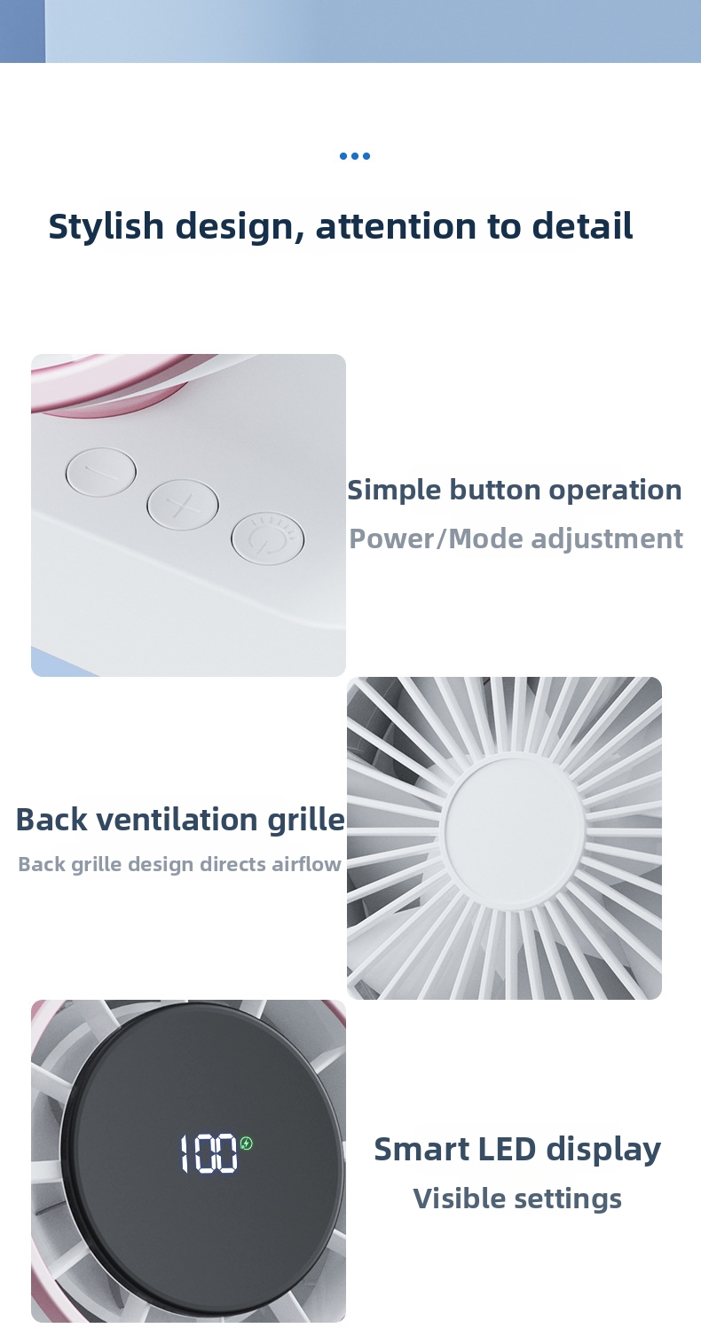 Mini ventilatore da tavolo usb silenzioso per ufficio_voghion.com