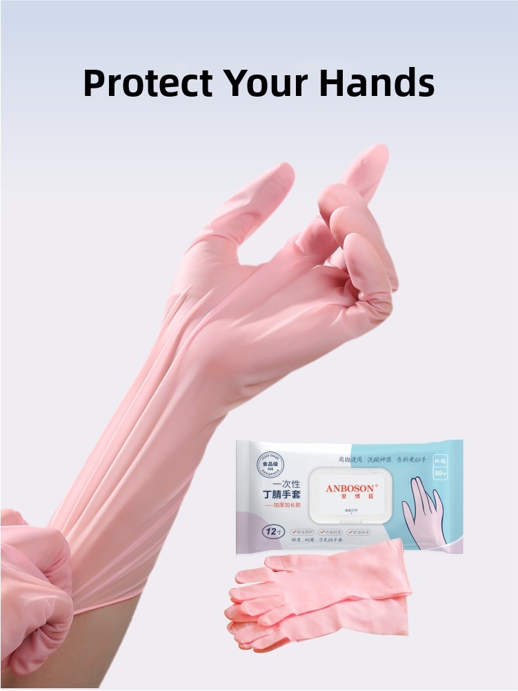 Mănuși de unică folosință din nitril rezistente la acizi_voghion.com