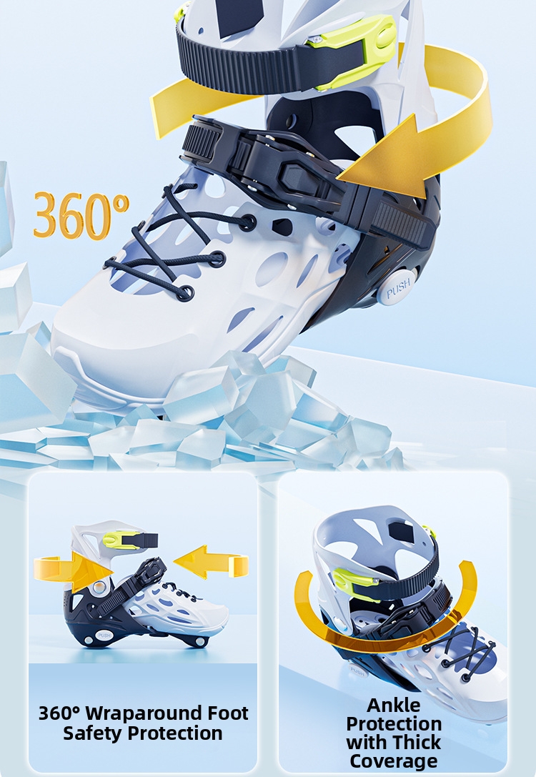 Adjustable Roller Skates For Children Beginners Ice Skating Set_voghion.com