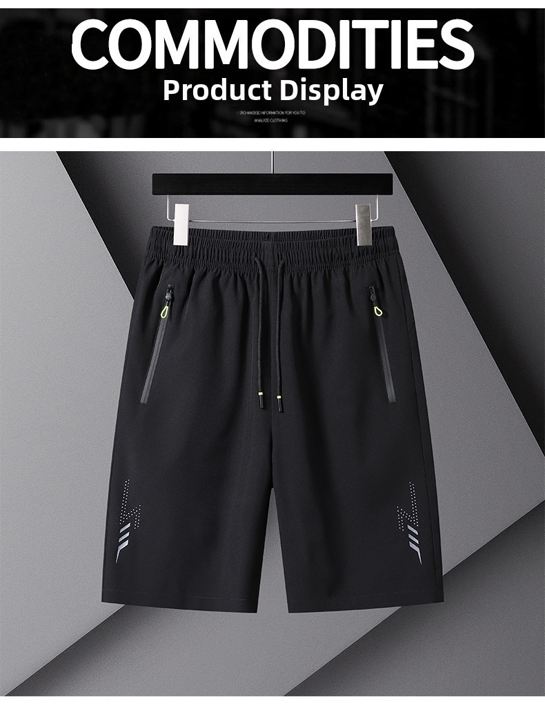 Herrenbekleidung in Übergrößen: Dünne, dehnbare Badeshorts aus atmungsaktivem, lässigem Material, bequem und locker geschnitten._voghion.com