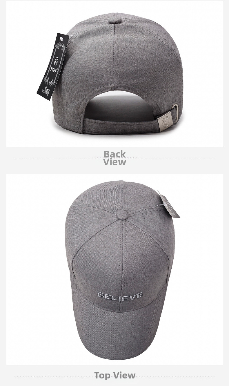 Men's Stylish Embroidered Baseball Cap Versatile Sun Hat_voghion.com