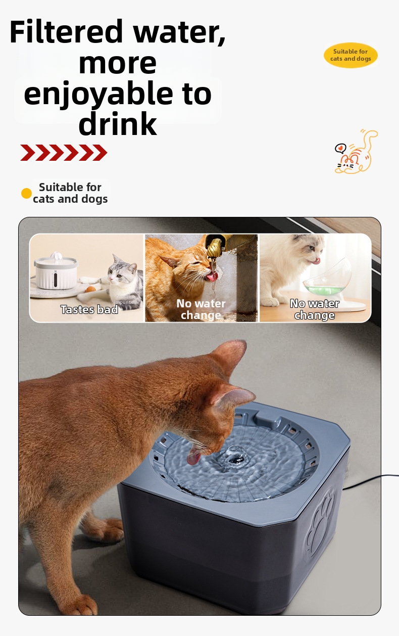 Pet Smart Water Fountain Automatic Circulating Filter For Cats_voghion.com