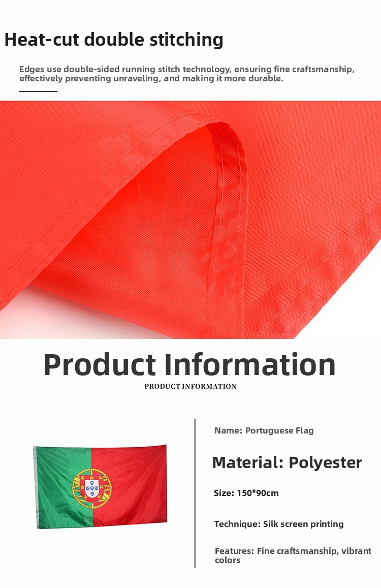 Portuguese Flag For Garden And Patio Decorative Polyester Material_voghion.com