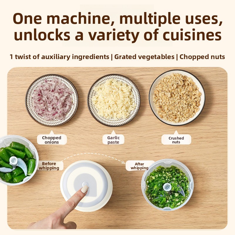 Elektrische knoflookpers en hakmolen voor in de keuken_voghion.com