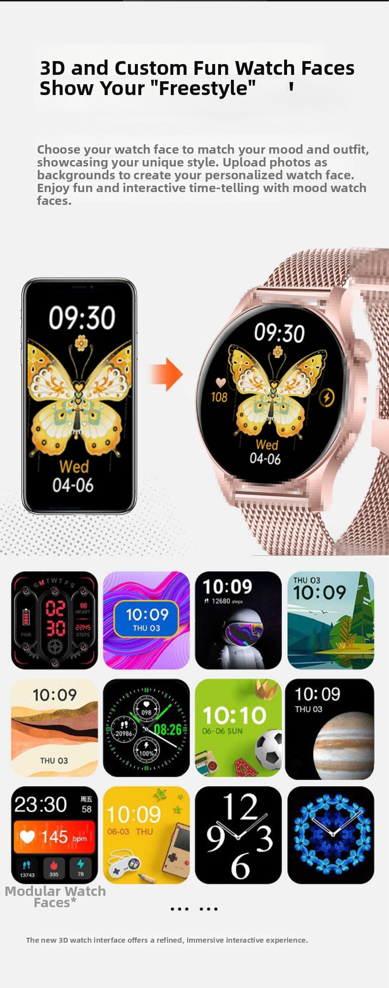 Smartwatch amoled avec suivi de sommeil et appels bluetooth_voghion.com