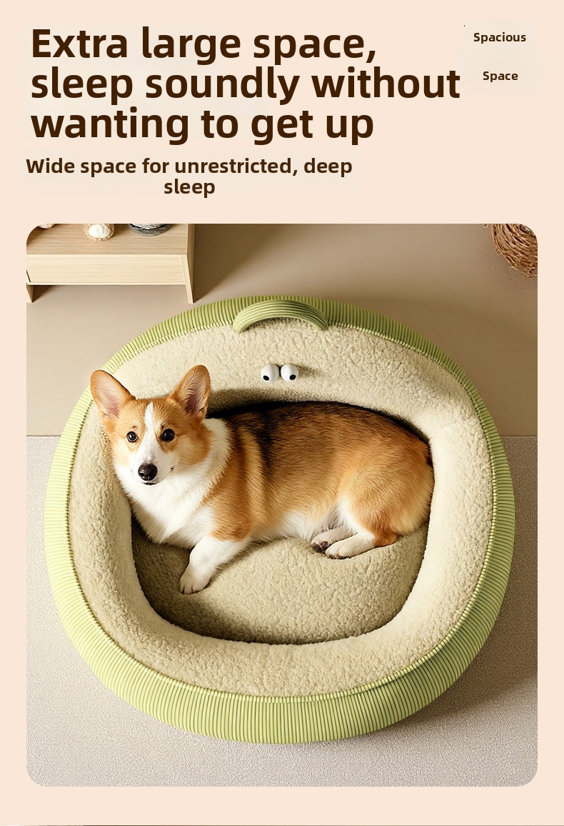 Orthopaedic Raised Neck Support Pet Bed For Dogs And Cats_voghion.com