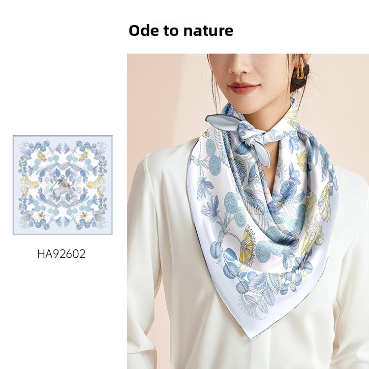 Hochwertige Seidenschals, Maulbeerseidenschals, schlichte quadratische Schals aus Crêpe-Satin_voghion.com