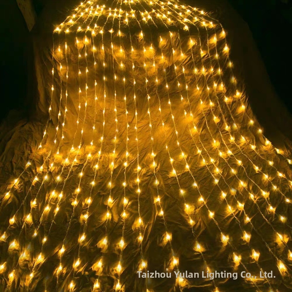 LED Flowing Curtain Light Festive Decoration Romantic Room Lighting Waterfall Light With Starry Sky Effect Best Selling_voghion.com
