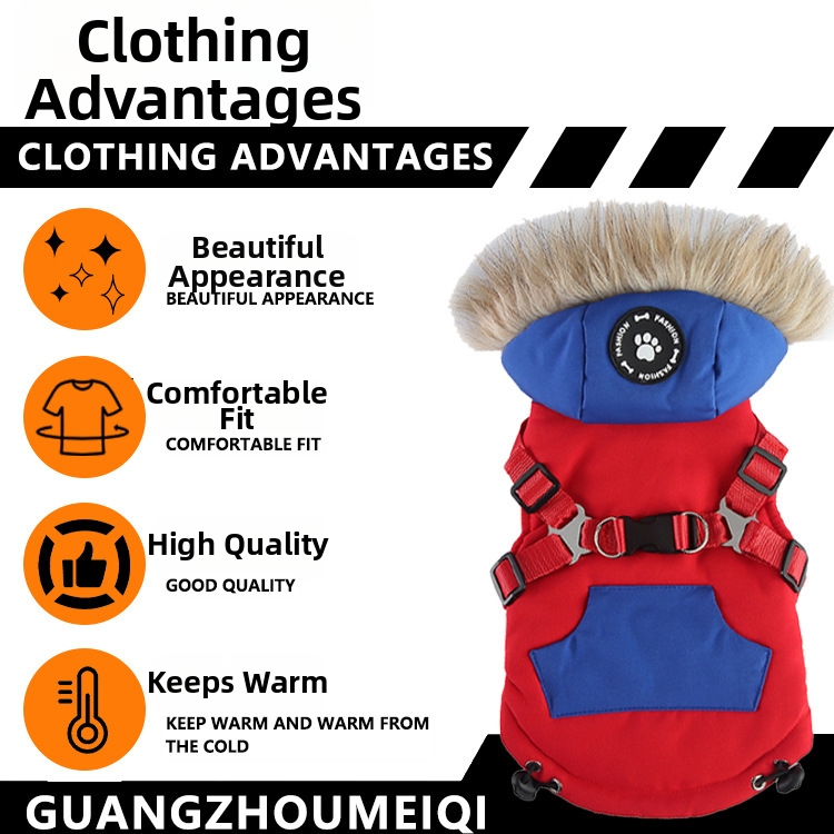 Dikke, warme winterkleding voor middelgrote tot grote honden, hondenkleertjes voor de herfst en winter._voghion.com