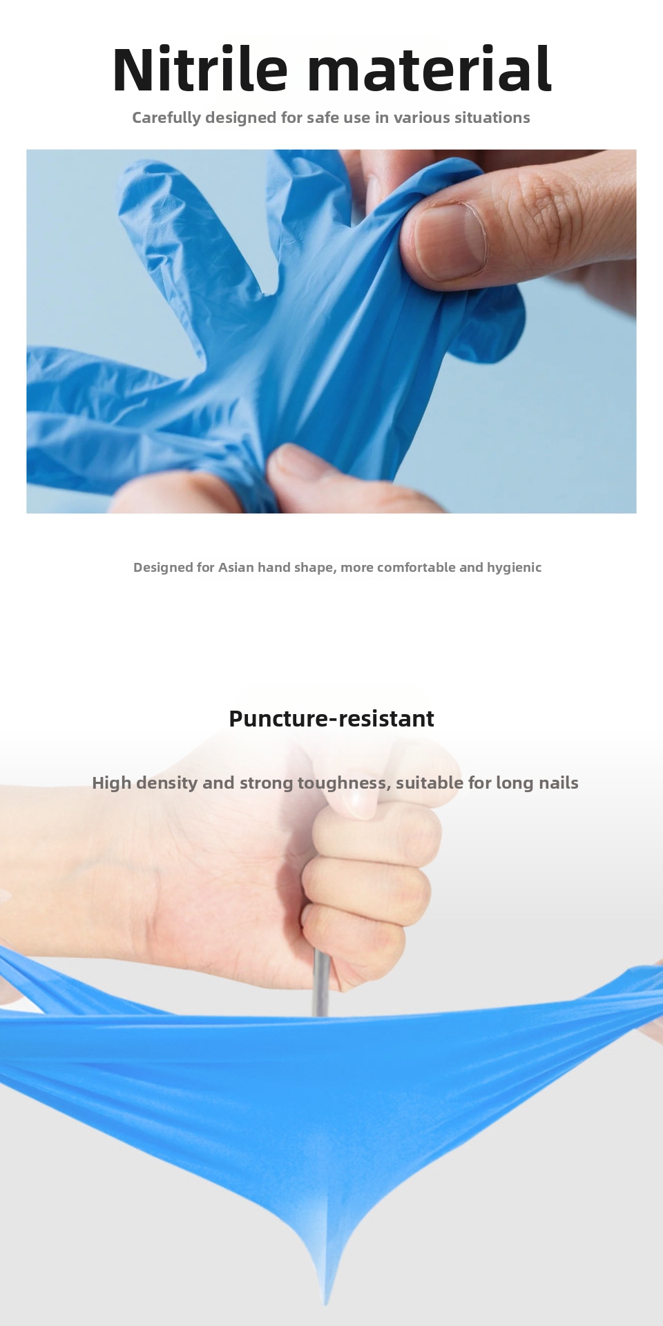 Gants en nitrile jetables pour la cuisine et le ménage_voghion.com