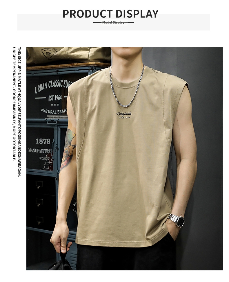 Men's Clothing Men's Quick Drying Sleeveless T-Shirt Summer Vest Style Base Layer Innerwear Outerwear For Formal & Casual_viptrois.com