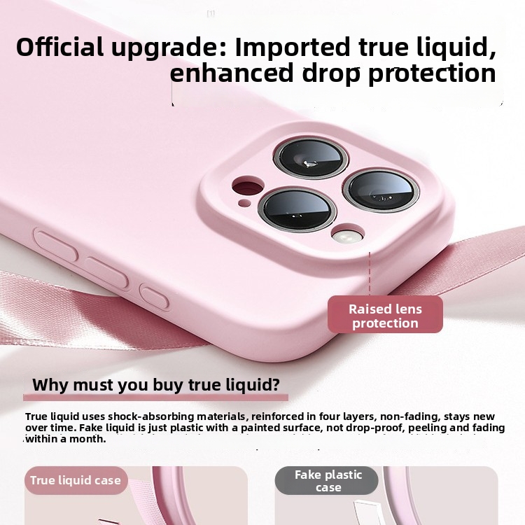 Liquid Silicone Phone Case For IPhone 15 Pro Max Drop Proof Soft Type_voghion.com