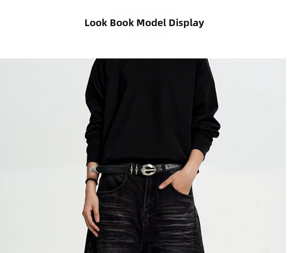 Men's Retro Straight Leg Jeans High Waisted Slimming Loose Fit Floor Length Black Gray Spring Autumn New Style American Denim_mkmklike.com