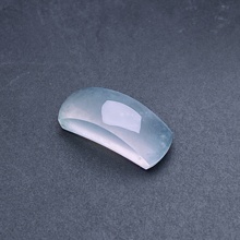 缅甸天然翡翠货高冰种马鞍戒面fxj，尺寸：15.8-6.3-5.6mm