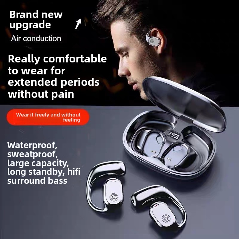 Wireless Bone Conduction Headphones For Sports Bluetooth Headset_voghion.com