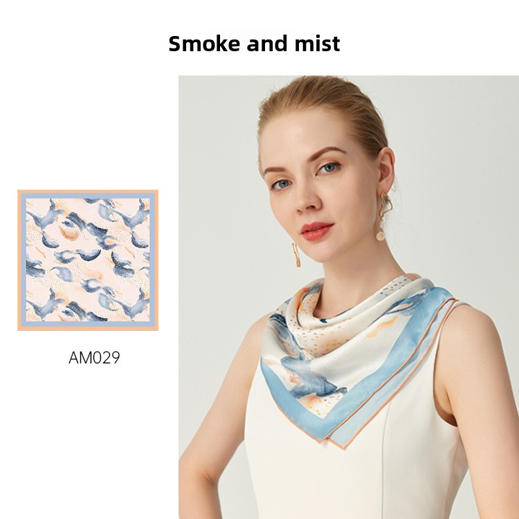 Foulard in seta da donna 100% seta di gelso quadrato elegante_voghion.com