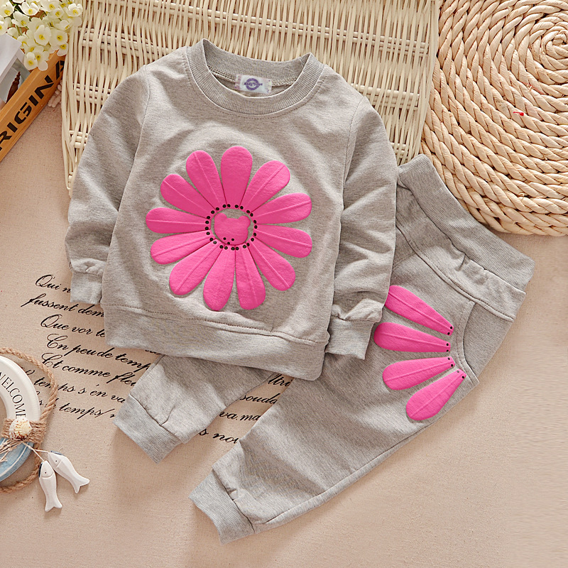 Girls' Long Sleeved Sweatshirt And Pants Two Piece Set Trendy Spring Autumn_voghion.com