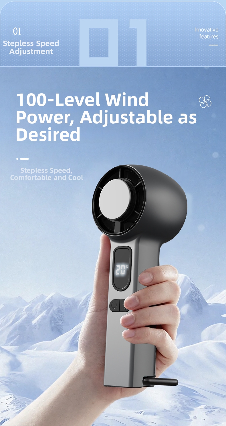 Mini ventilatore portatile ricaricabile silenzioso usb da collo_voghion.com
