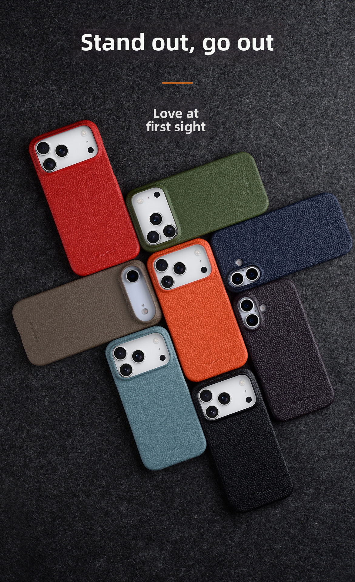 Premium Genuine Leather Case For IPhone 17 Pro Max – Magnetic Snap-On Protection With Luxe Handfeel & Anti-Slip Grip​_voghion.com