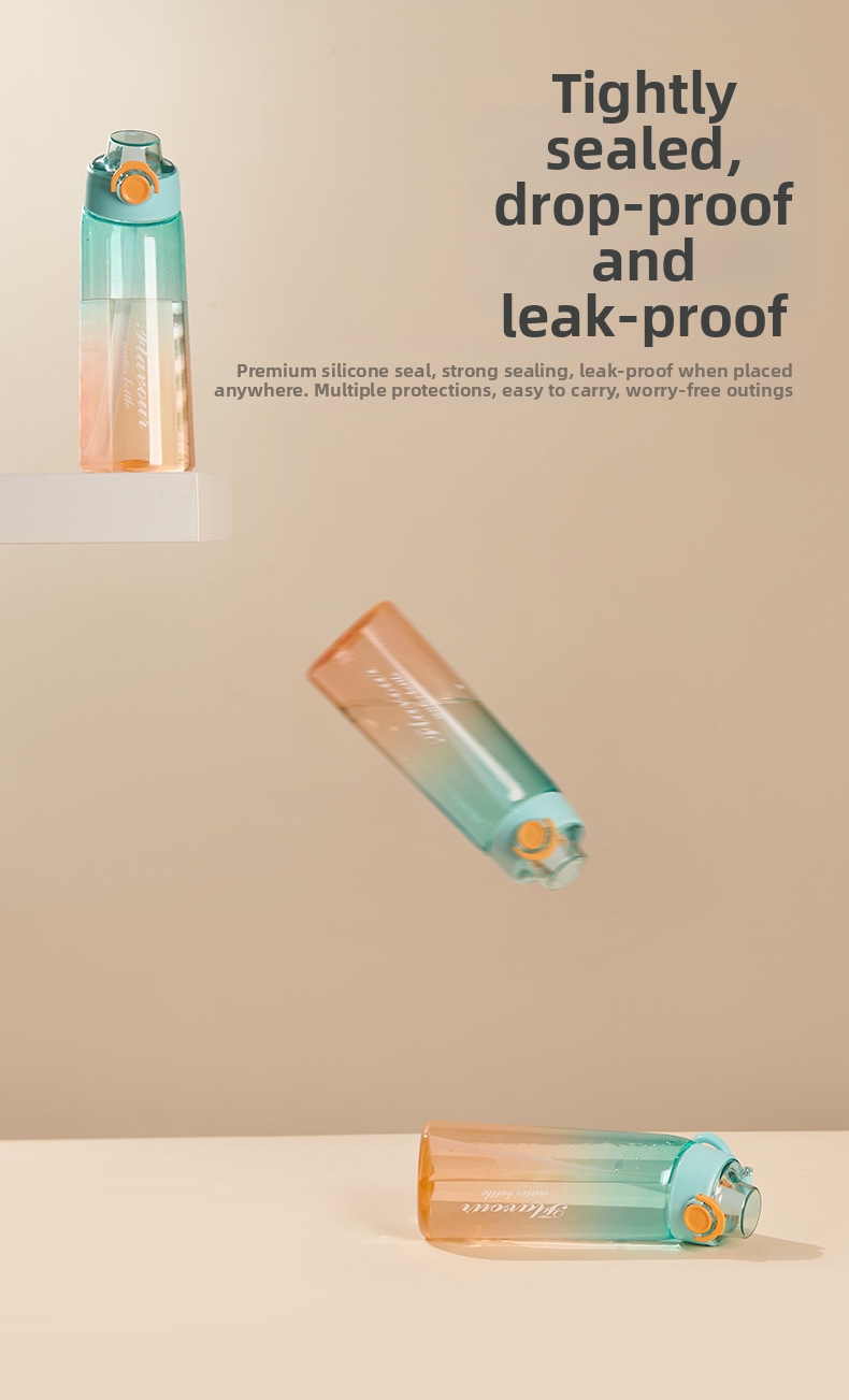 Scented Water Bottle With Fruit Gradient Colour And Tilted Neck_voghion.com