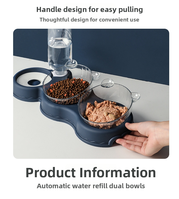 Automatischer Doppelnapf Futter- Und Wasserspender Für Haustiere_voghion.com