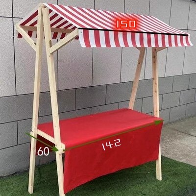 빨간색과 흰색 접이식 크기 150*60*200 높음