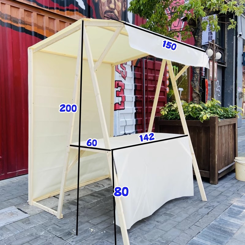 삼각형 상단 차양 고정 150*60*200 높음