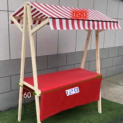 빨간색과 흰색 접이식 크기 127*60*200 높음