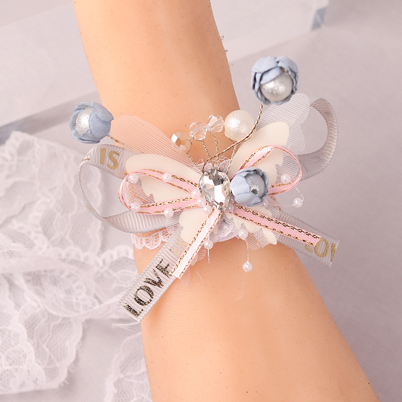 747 블루 심플 손목 꽃