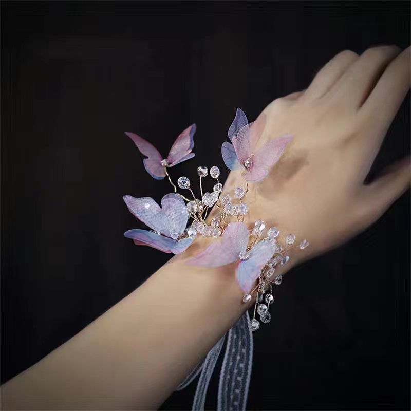 679 새로운 슈퍼 요정 나비 손목 꽃