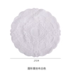 Round lace cloth white