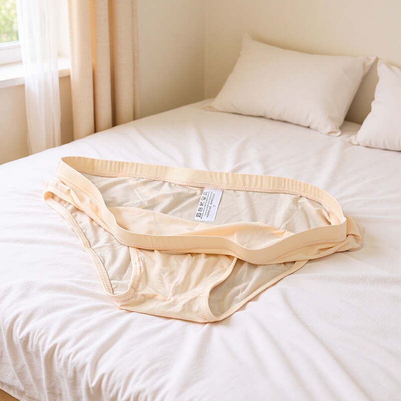 Men's briefs T underwear Ice Silk breathable skin-friendly quick-drying ice feeling low waist sexy summer ultra-thin transparent cross-border