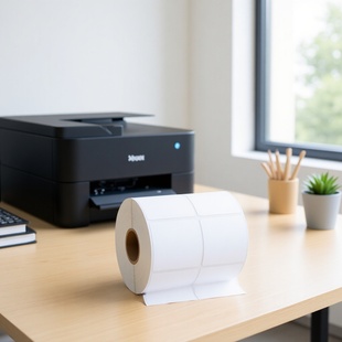 Coated Paper Self-adhesive Label Sticker 30*40*50*60*70*80×90 Ribbon Label Printer Barcode