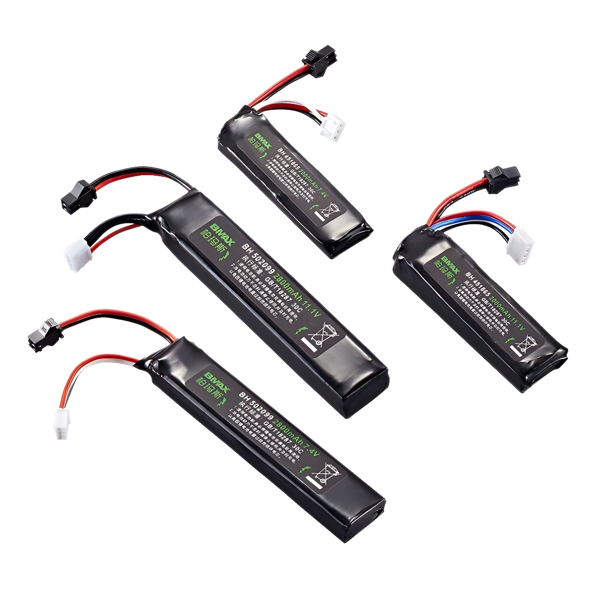 Водяная пуля литиевая батарея 7,4 В 11,1 В большой емкости SM XT30 маленький штекер Tamiya 30C разряд длительная выносливость