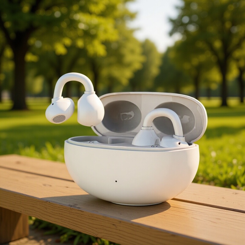 Clip-On Wireless Sports Headphones, Lightweight and Suitable for People with Small Ears and Who Wear Glasses, Direct Supply from the Factory, Inspection Video Certification