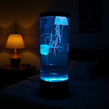 中号led小夜灯现代简约儿童家居台灯摆件智能氛围灯水母灯