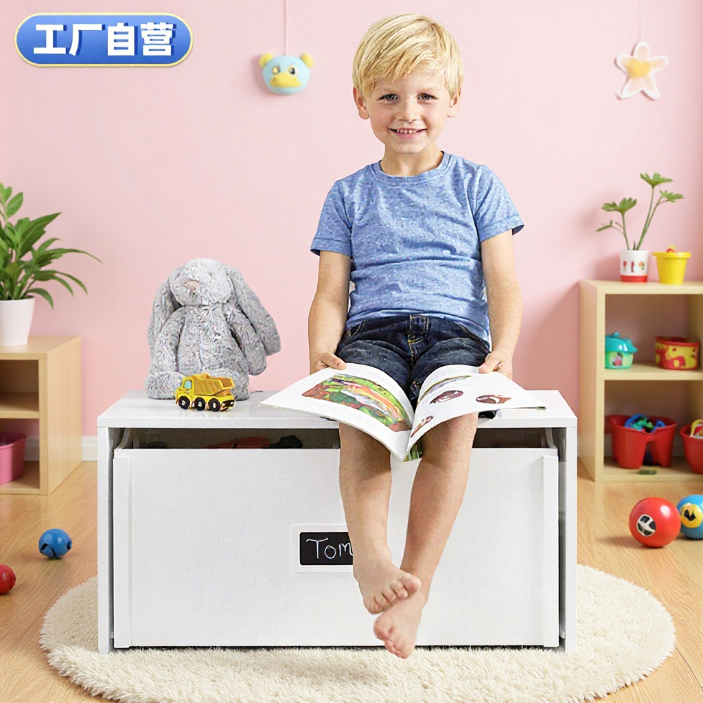 Foreign Trade Cross-Border Bay Window Storage Cabinet, Balcony Storage Cabinet for Miscellaneous Items, Sit-On Window-Side Clothing Cabinet, Low Cabinet, European-Style Window Sill Cabinet