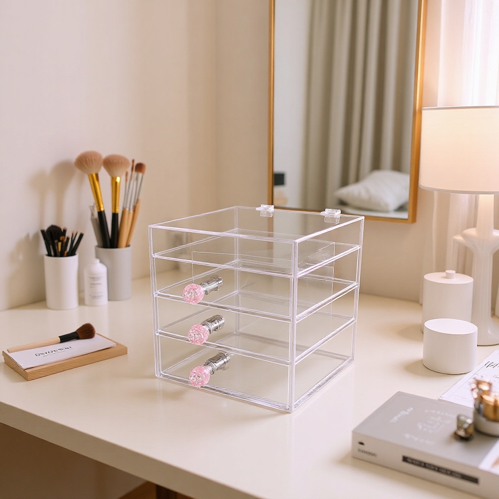 无印良品5层收纳盒 亚克力有机玻璃盒定作 高质量高透明盒