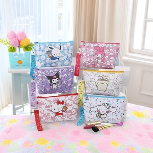 Cross-border Explosive PU Cosmetic Bag Large Capacity Storage Bag Travel Portable Cartoon Toiletry Bag Skin Care Storage Bag