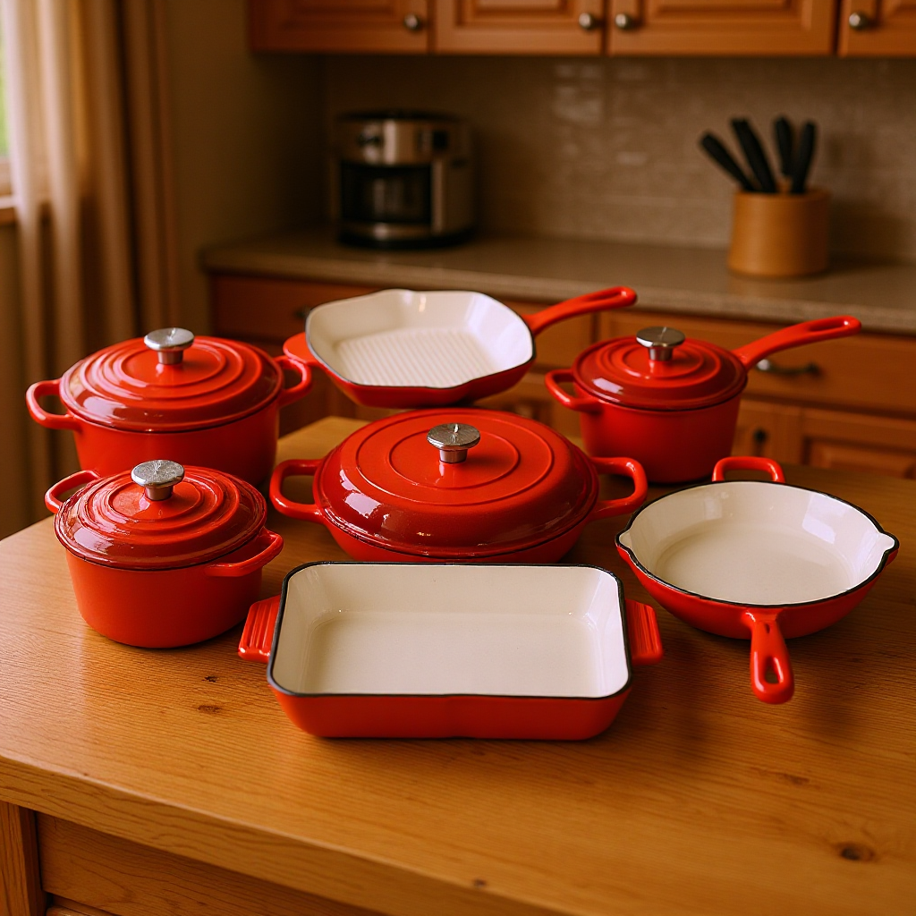 Cast Iron Pot/Set Pot/7-piece Set/5PCS SET/CAST IRON POT/SAUCE POT/FRY PAN