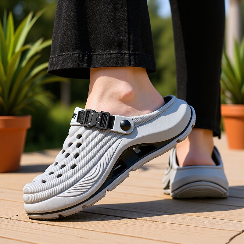 Men's Croc Shoes, Non-Slip, Thick-Soled, Comfortable Summer Beach Clogs Men's Croc Shoes, Non-Slip, Thick-Soled, Comfortable Summer Beach Clogs