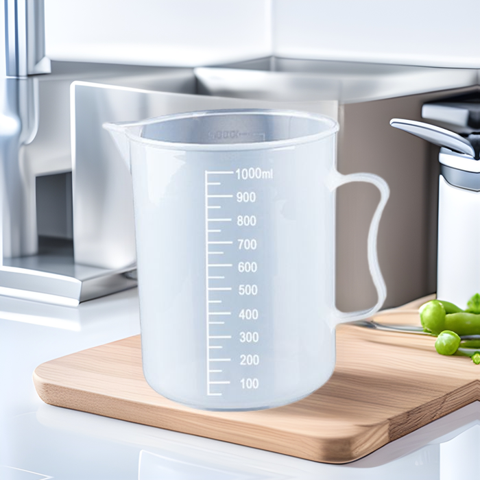Thickened 25050010002000ml transparent plastic measuring cup PP cup small measuring cup with scale handle experimental Cup
