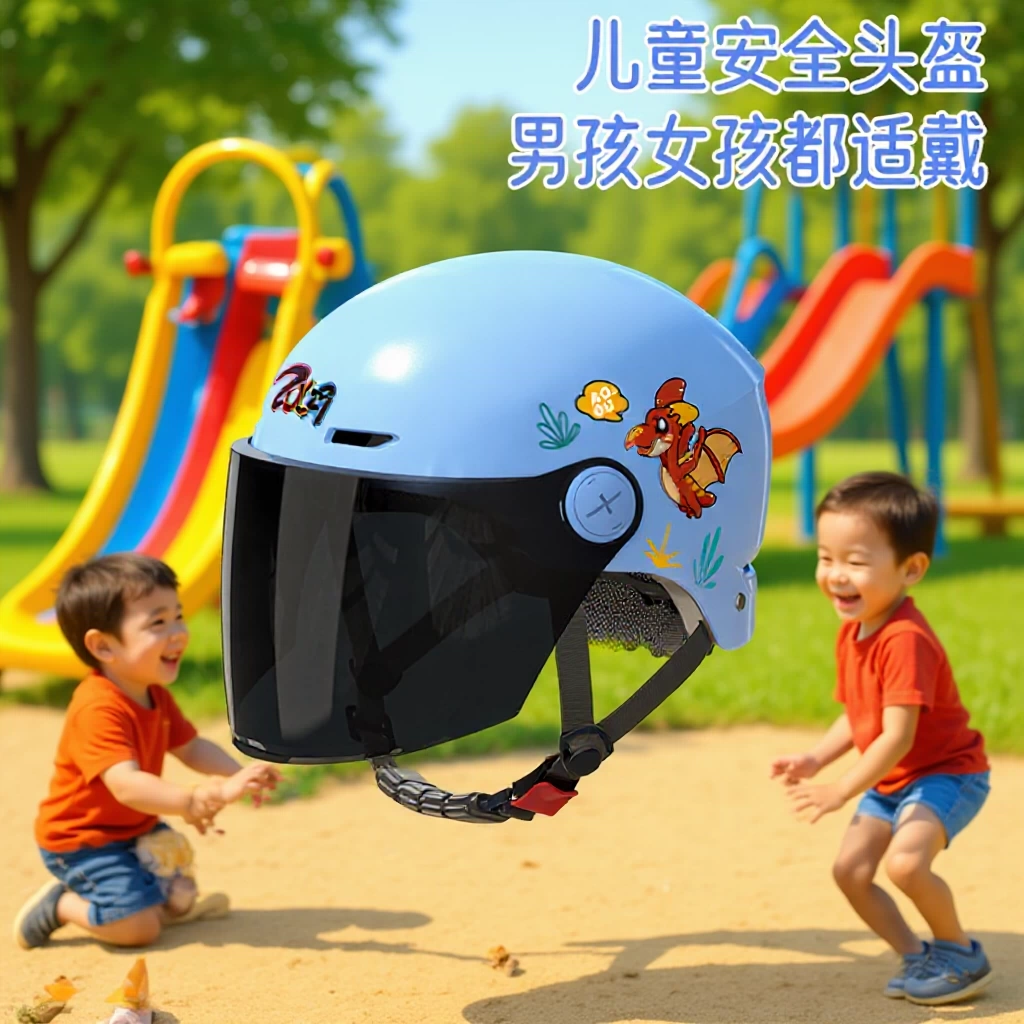 Новый национальный стандарт 3C сертифицированный детский аэрозольный краска летний шлем аккумуляторный шлем универсальный полушлем оптовый ребенок