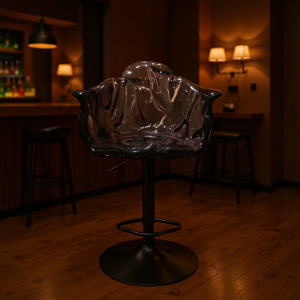 Современный легкий роскошный стул с лепестками, барный стул, барный стул, регулируемый высокий табурет KTV, креативная форма