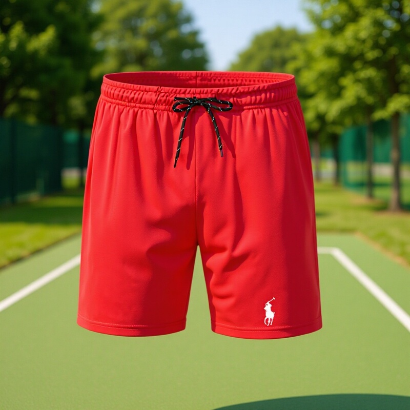 Cross-Border Summer Men's Mid-Waist Drawstring Quick-Dry Mesh Shorts, Large Size Casual Versatile Beach Shorts