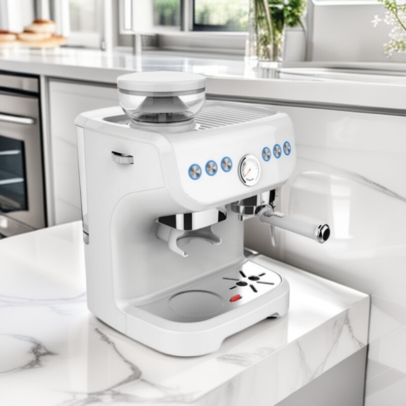 Foreign Trade Italian Espresso Machine with Coffee Bean Grinding Function Integrated Espresso Machine Customization Foreign Trade Italian Espresso Machine with Coffee Bean Grinding Function Integrated Espresso Machine Customization