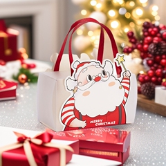 2025年新作 クリスマス ハンドバッグ型ギフトボックス アップルボックス キャンディギフトボックス サンタクロース クリスマス限定